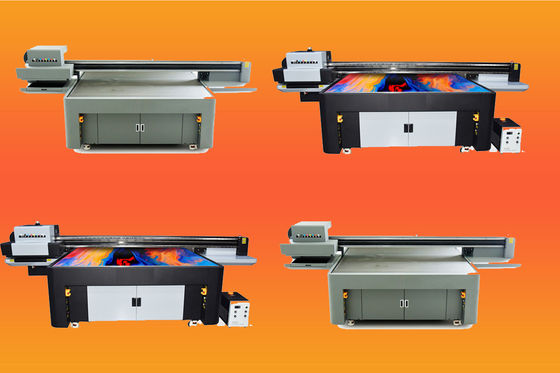 Inkjet Printing Large Format Printer With LED UV Lamp And W CMYKLCLM Light Oil Ink Color