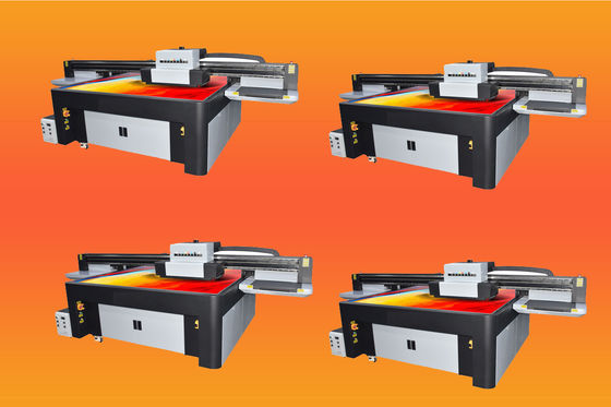 Steel Frame UV Flatbed Printer With Double White Color Printing And LED Environmental UV Ink
