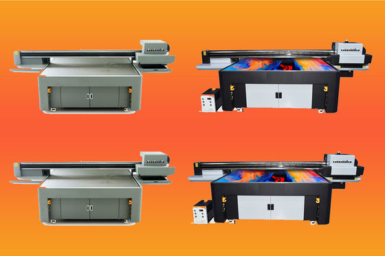 Steel Frame UV Flatbed Printer With Continuous Ink Supply System And Photo Print Software