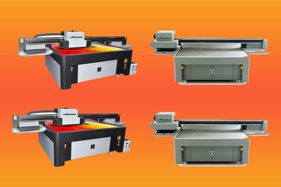 UV Inkjet Printing Printer Konica 1024I 108 Sqm/hour White Color Light Oil Double Way