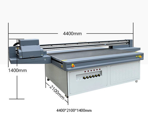 2500mm Large Format Uv Printer / Uv Flatbed Printer with Vivid CMYK+Light Color 8 Pass