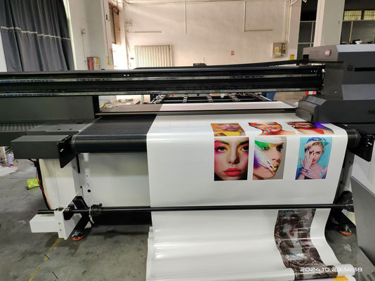 UV Flatbed Roll To Roll Printer With LED Curing System For Multicolor Printing
