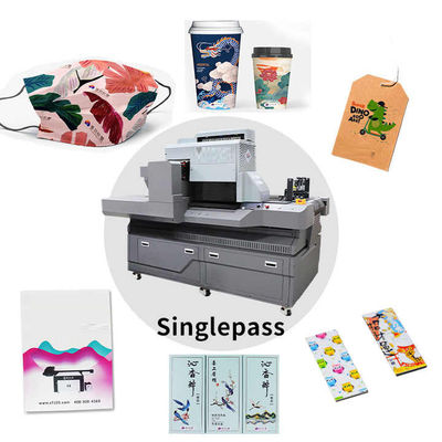 Print Medium Width 0-50cm Single Pass UV Printer With LED Environmental UV Ink And AC 220V/50Hz/60HZ Power Supply