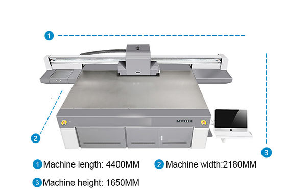 UV Flatbed Printer With Steel Frame Structure And LED Environmental UV Ink Compatibility