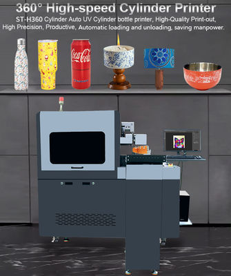 Windows 7/8/10 Operating System Cylinder UV Printer For 300kg Objects And 300mm Printing Size