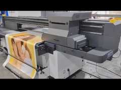 CMYKL White Commercial Wallpaper Uv Printer Large Format Motor Plate Type Roll To Roll Priner